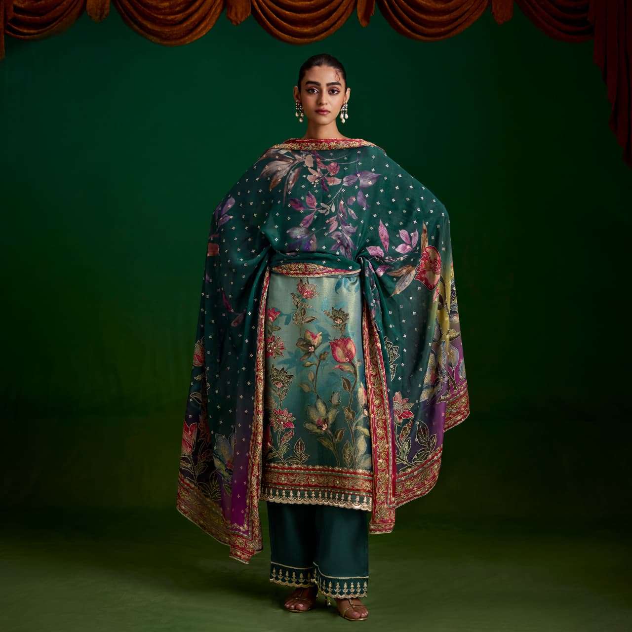 SOHNI SUFI VOL 100 RICH TYPE LIGHT DESIGN SALWAR SUIT UNSTITCH EXPORT